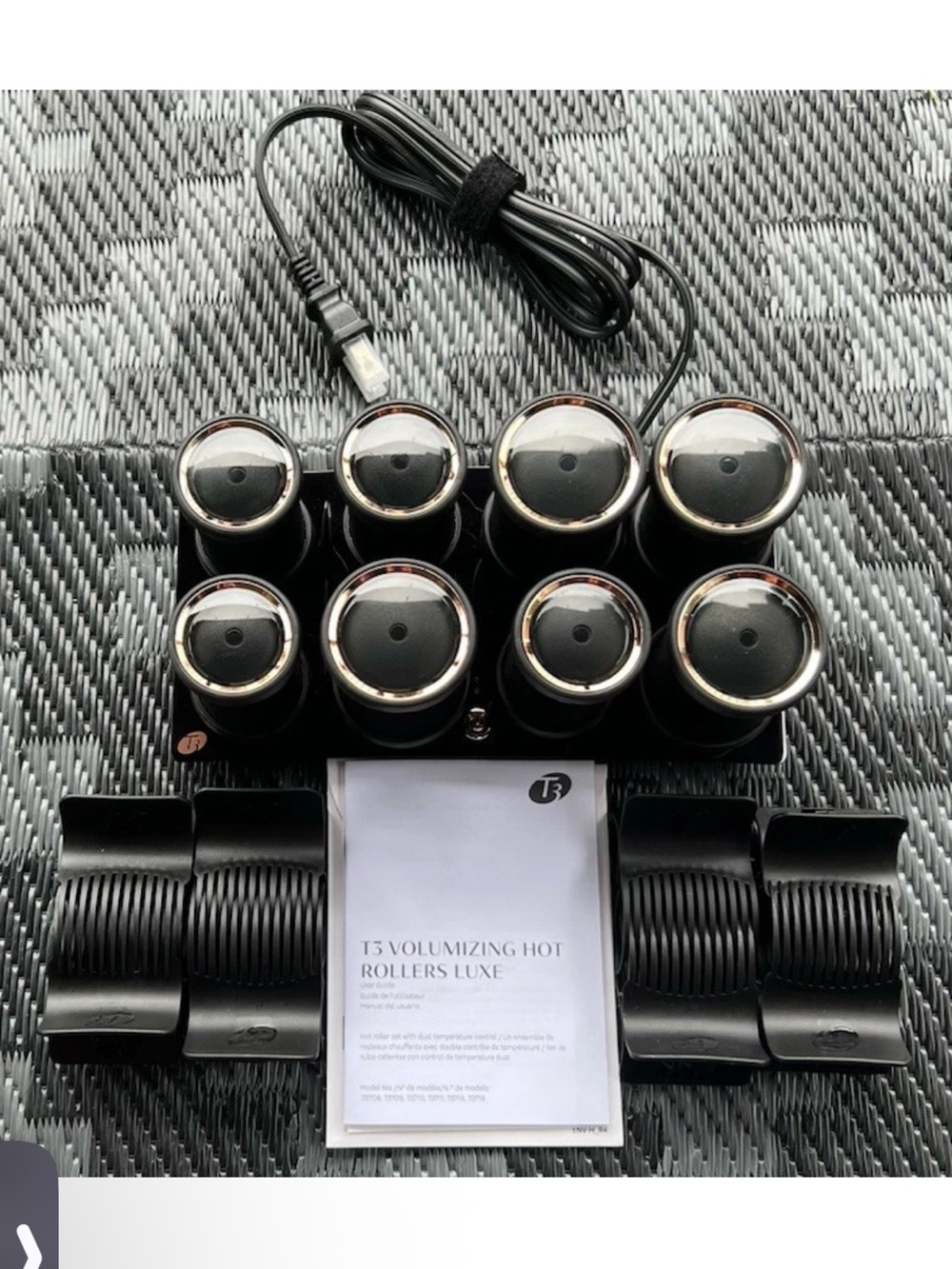 T3 Volumizing Hot Rollers LUXE Set Premium Hair Curlers Long Lasting Curls 8 Ct